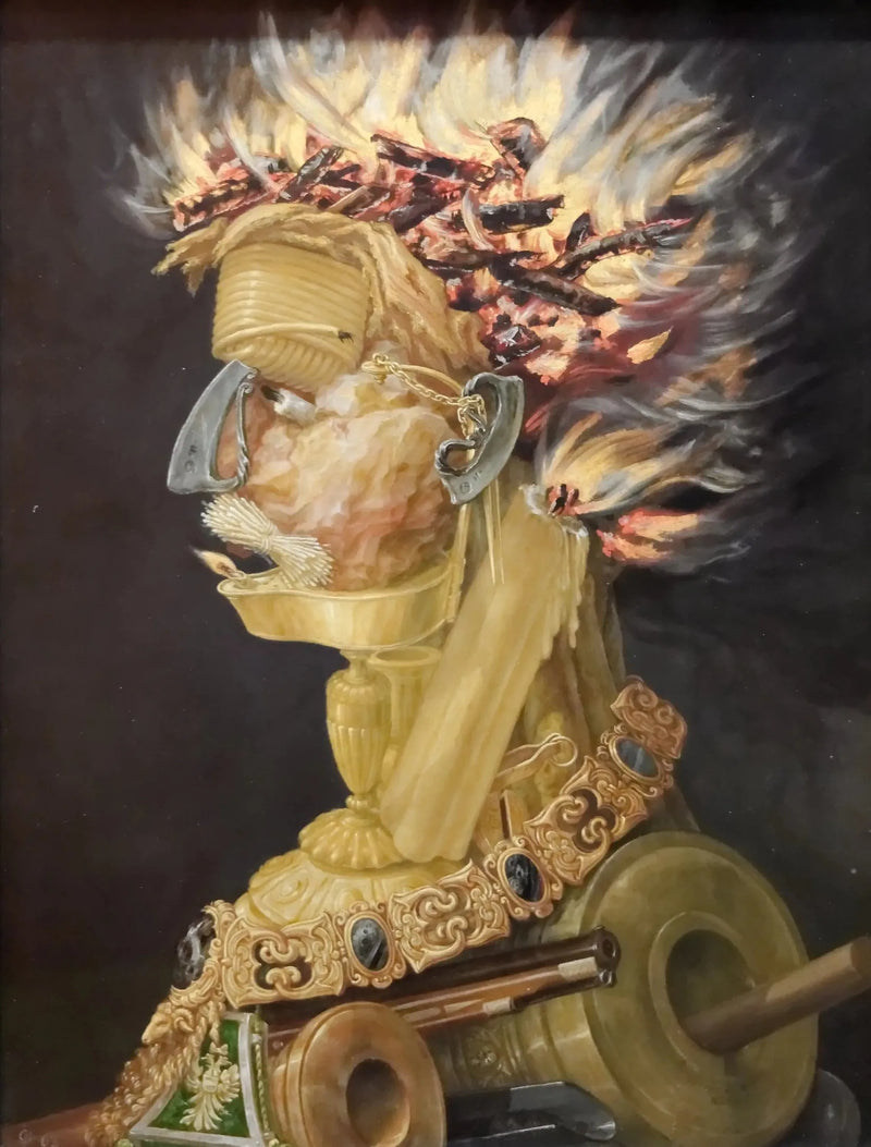Allegorie van het vuur - Giuseppe Arcimboldo