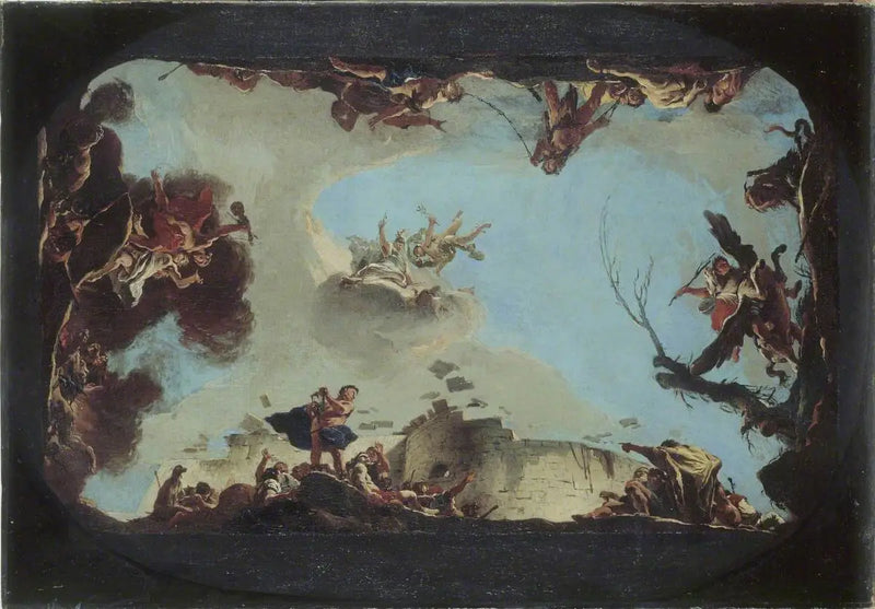 Allegorie van de macht van de welsprekendheid - Giovanni Battista Tiepolo