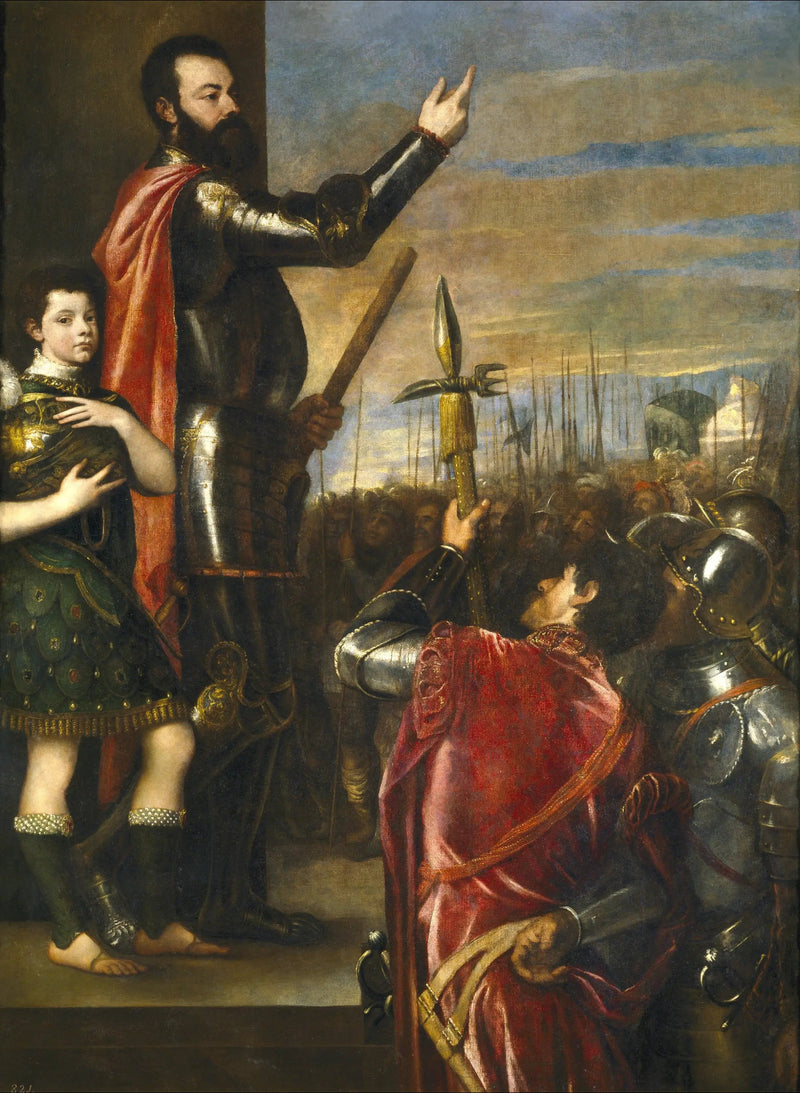 Toespraak van Alphonse d'Avalos - Titian