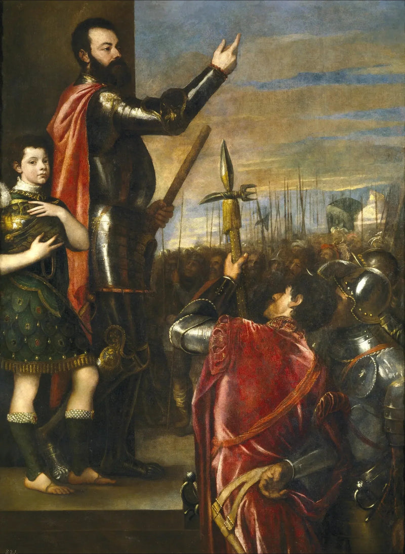 Toespraak van Alphonse d'Avalos - Titian