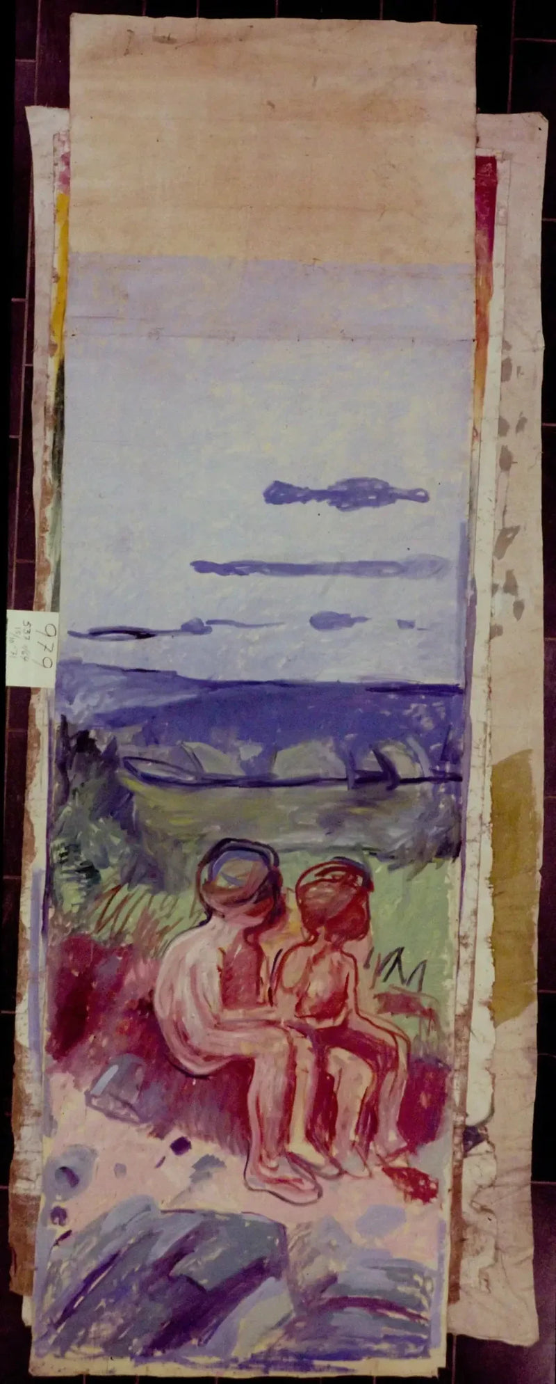 Alma Mater: twee zittende kinderen - Edvard Munch