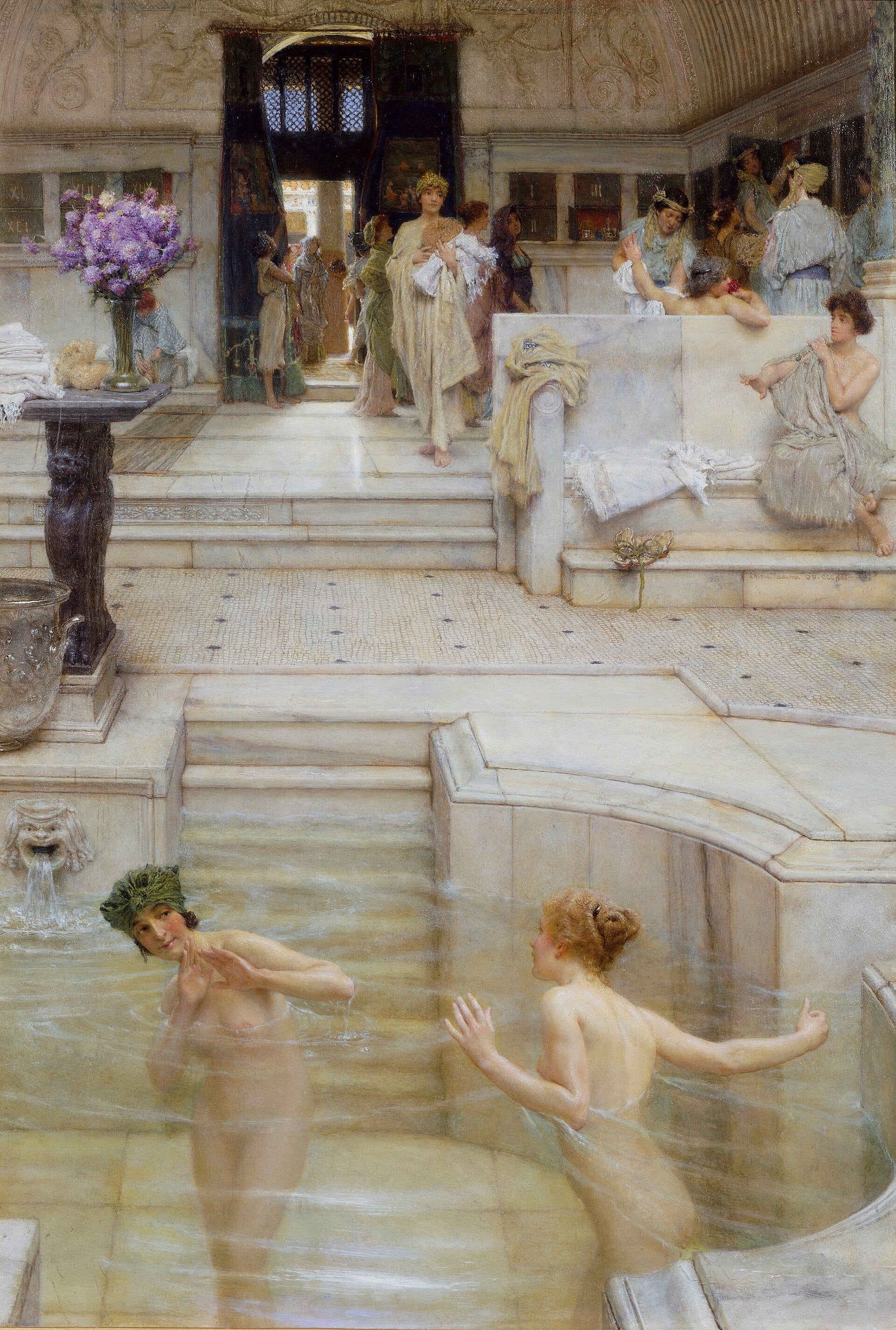 A Favourite Custom - Lawrence Alma-Tadema