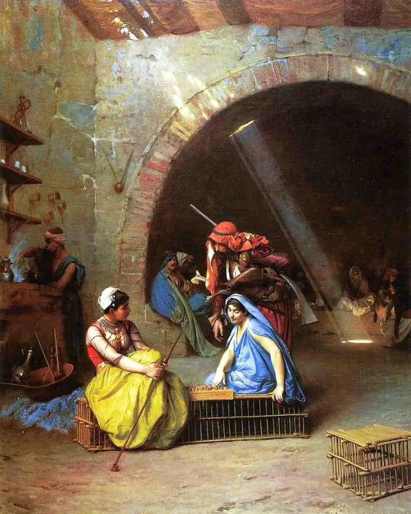 Almées die schaken - Jean-Léon Gérôme