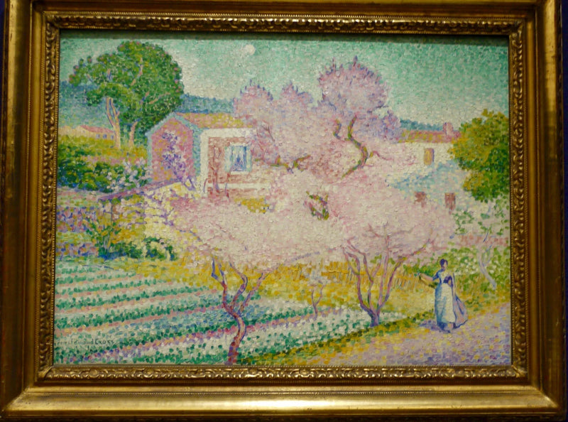 Amandelen in bloei - Henri-Edmond Cross