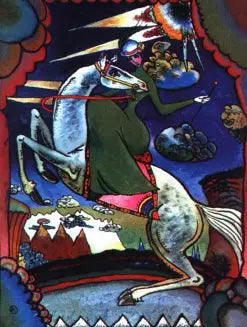 Amazone in de bergen - Vassily Kandinsky