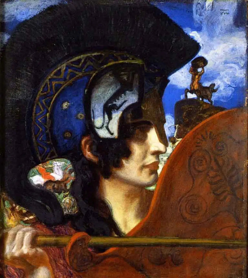 Amazone in Gevecht - Franz Von Stuck