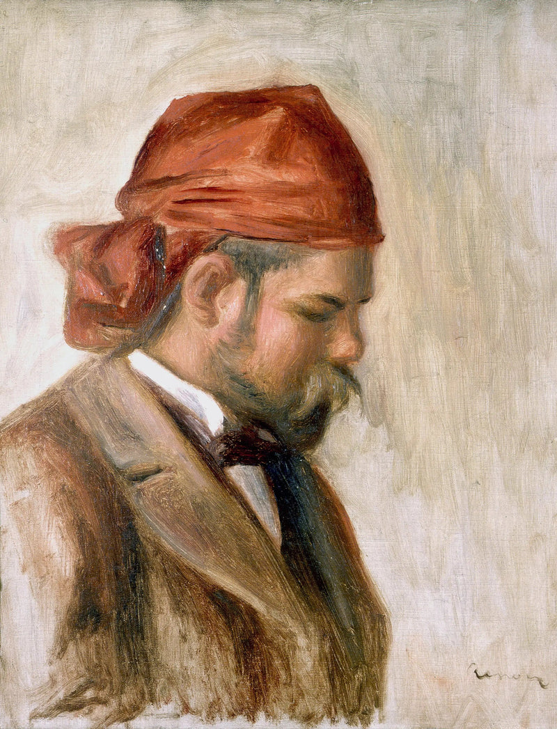 Ambroise Vollard met de rode sjaal - Pierre-Auguste Renoir