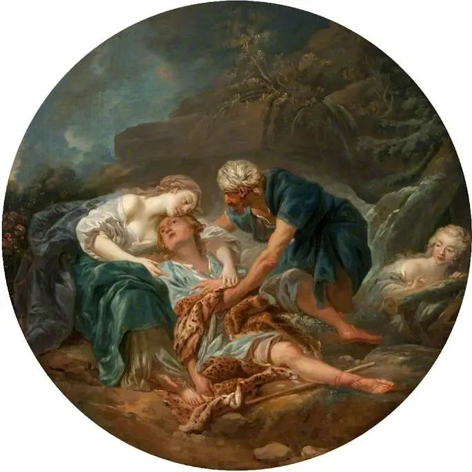 Amintas opgewekt door Sylvia - François Boucher