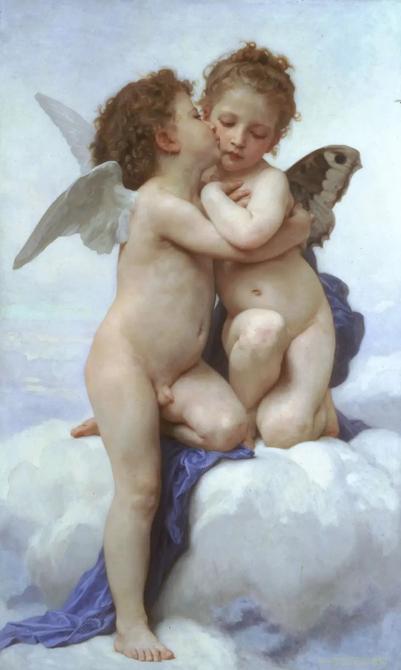 Liefde en Psyche, kinderen - Bouguereau