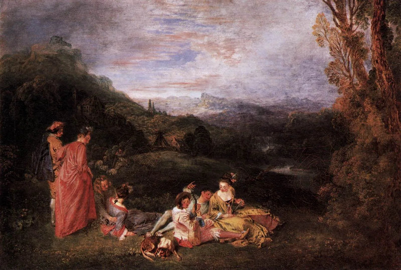 Vredige liefde - Antoine Watteau