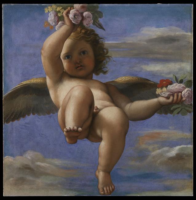 Liefde die bloemen verspreidt - Annibale Carracci