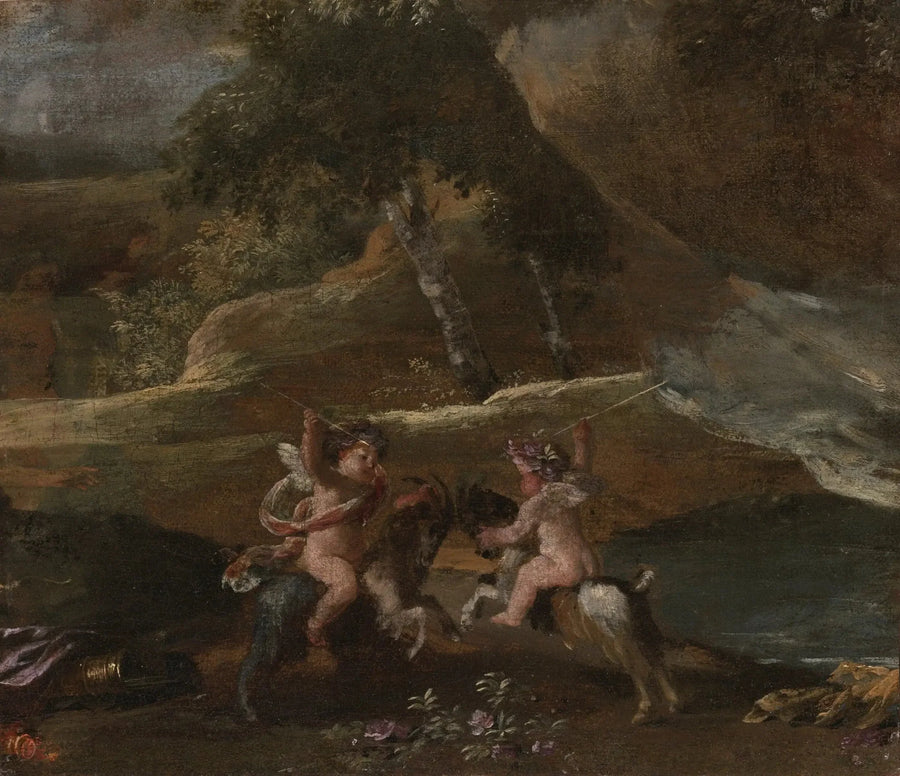 Liefdes die geiten berijden - Nicolas Poussin