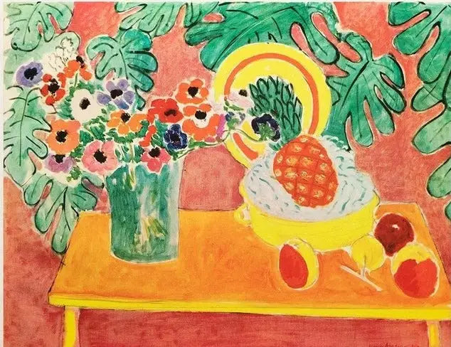 Ananas en anemonen - Henri Matisse
