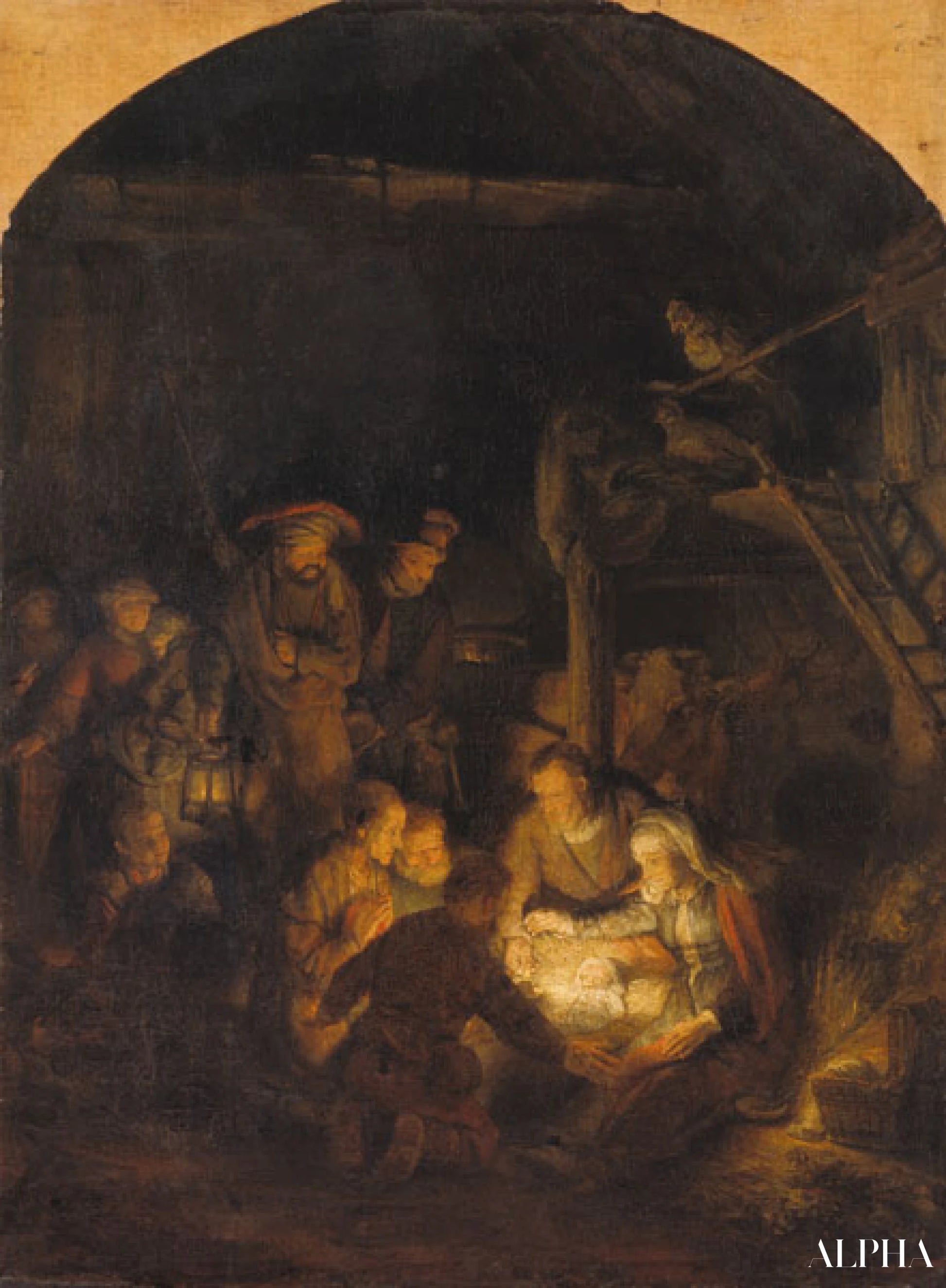 Anbetung der Hirten - Rembrandt van Rijn - Reproductions de tableaux et peintures haut de gamme