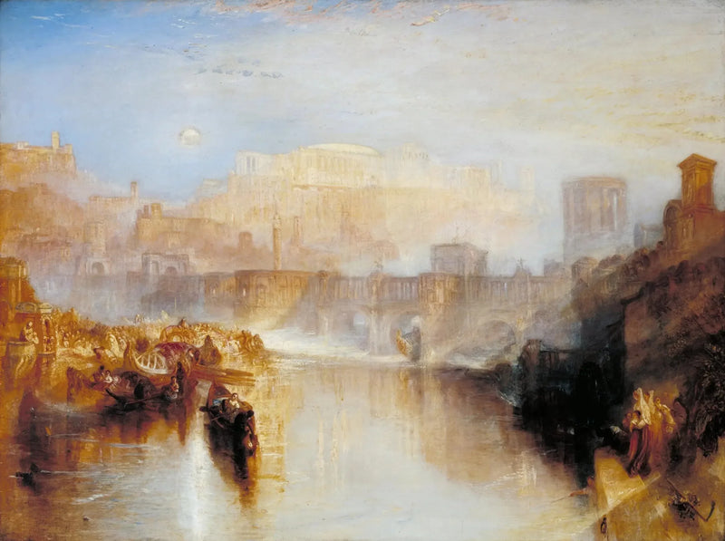 Oude Rome; Agrippina Landt met de As van Germanicus - J. M. W. Turner