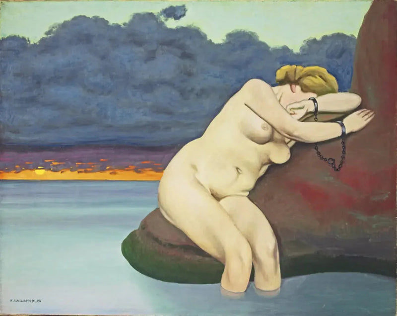 Andromeda vastgebonden - Félix Vallotton

Source:
Andromède enchaînée - Félix Vallotton