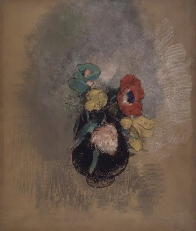Anemonen en Tulpen - Odilon Redon