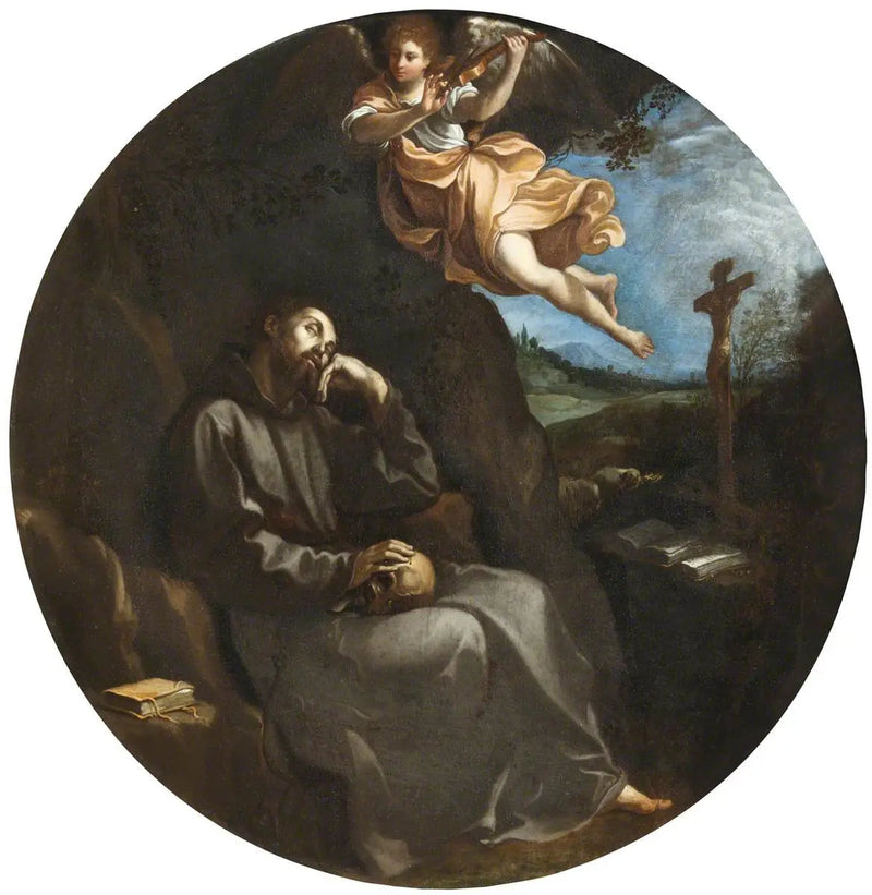 Engel die verschijnt bij Sint Franciscus - Guido Reni