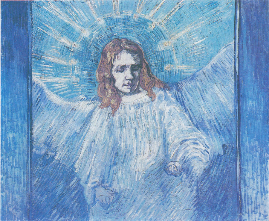 Halve figuur van een engel (naar Rembrandt) - Vincent van Gogh