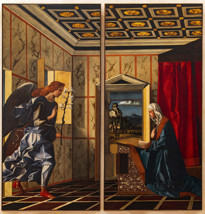 Aankondigingsengel, Maagd van de Aankondiging - Giovanni Bellini