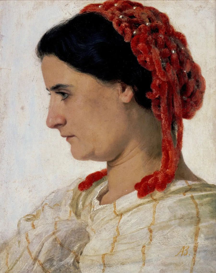 Angela Böcklin met een rood haarbandje - Arnold Böcklin

Source:
Angela Böcklin avec un filet à cheveux rouge - Arnold Böcklin