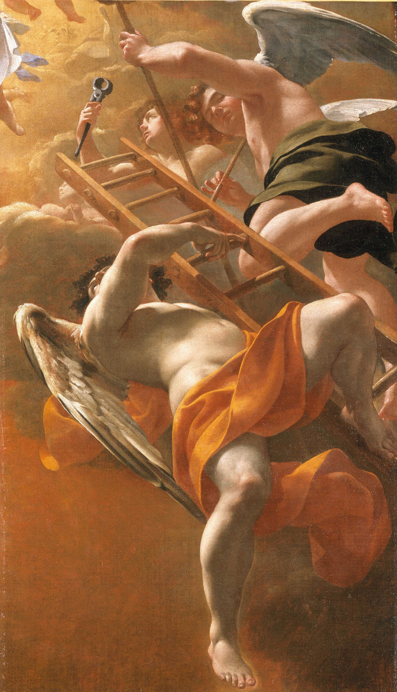 Engelen die de instrumenten van de Passie vasthouden - Simon Vouet