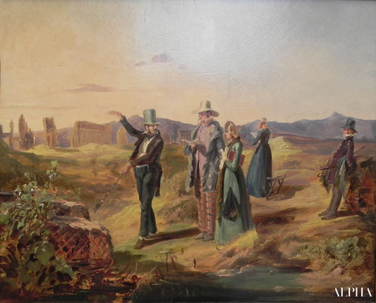 Anglais dans la campagne - Carl Spitzweg - Reproductions de tableaux et peintures haut de gamme