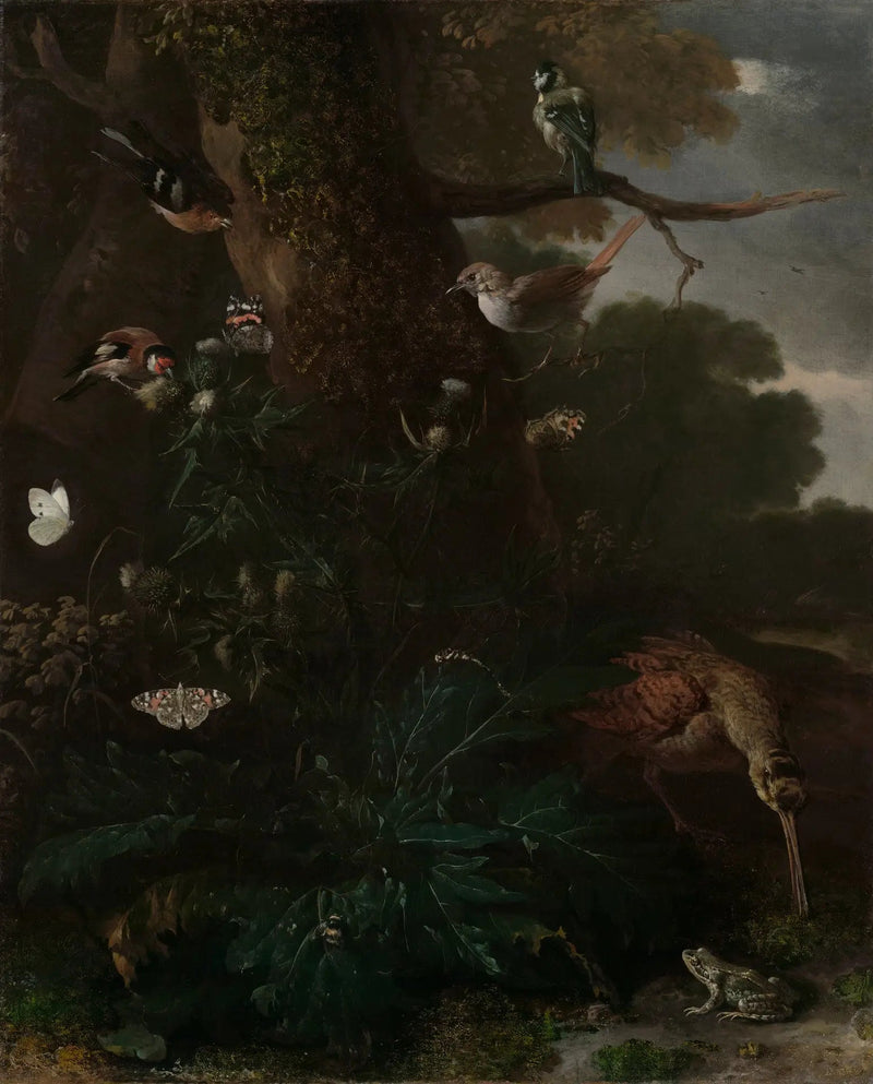 Dieren en planten van het bos - Melchior de Hondecoeter