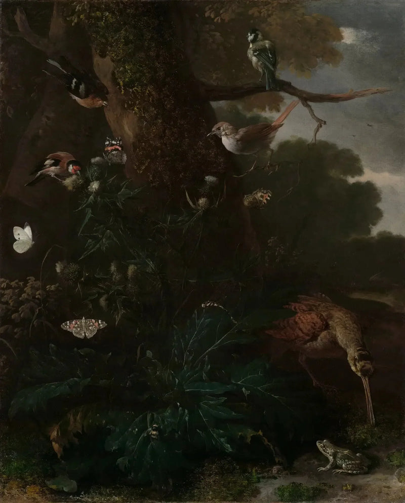 Dieren en planten van het bos - Melchior de Hondecoeter