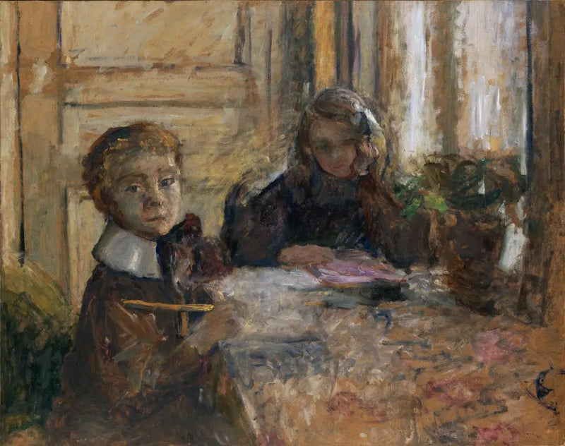 Annette en Jacques Roussel die hun plicht doen - Édouard Vuillard