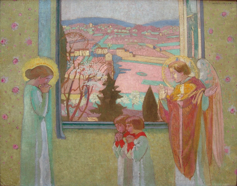 Aankondiging bij het raam van het Priorij - Maurice Denis