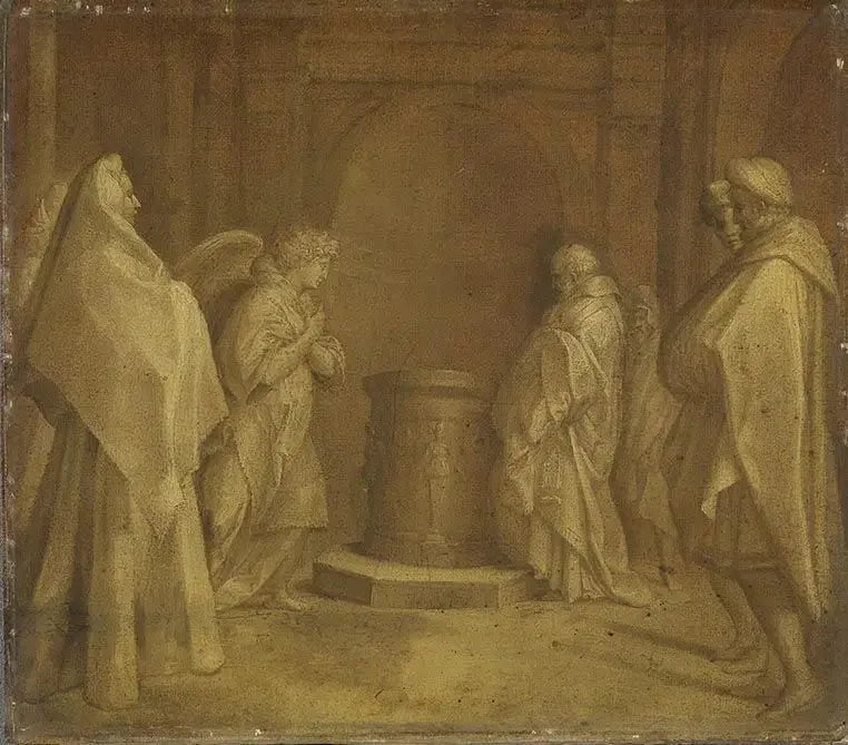 Aankondiging van de geboorte van Johannes de Doper - Andrea del Sarto