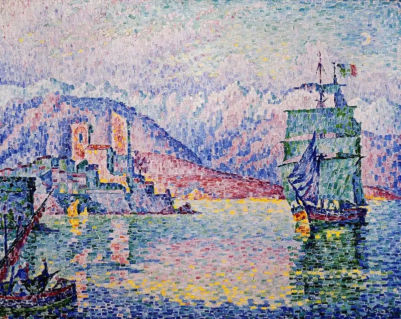 Antibes in de avond - Paul Signac