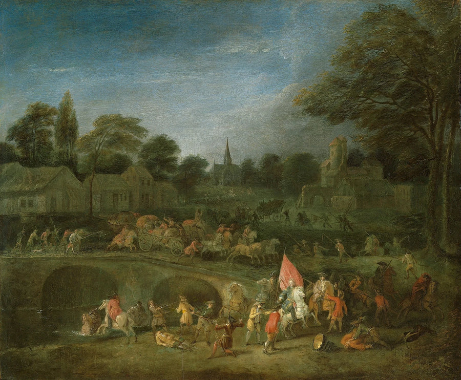 La Revanche des paysans, peinture d’Antoine Watteau