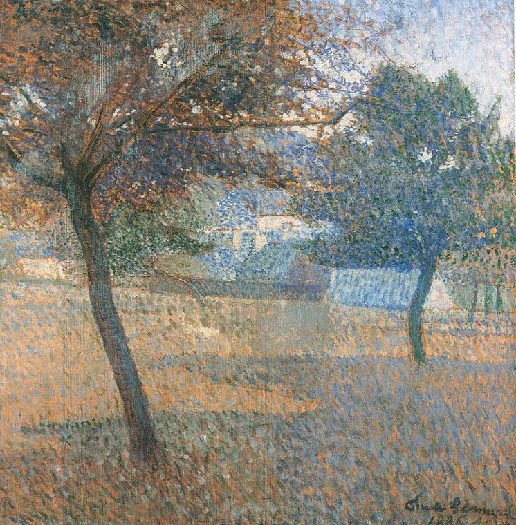 August, boomgaard in Pont Aven - Émile Bernard