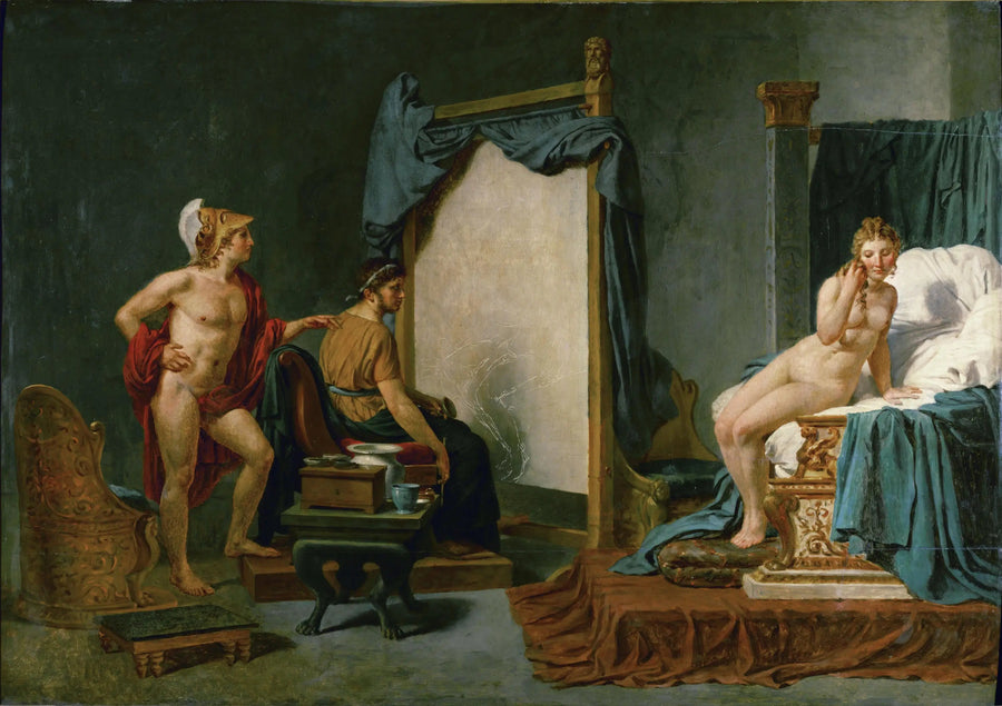 Apelle Campaspe schilderend in aanwezigheid van Alexander - Jacques-Louis David