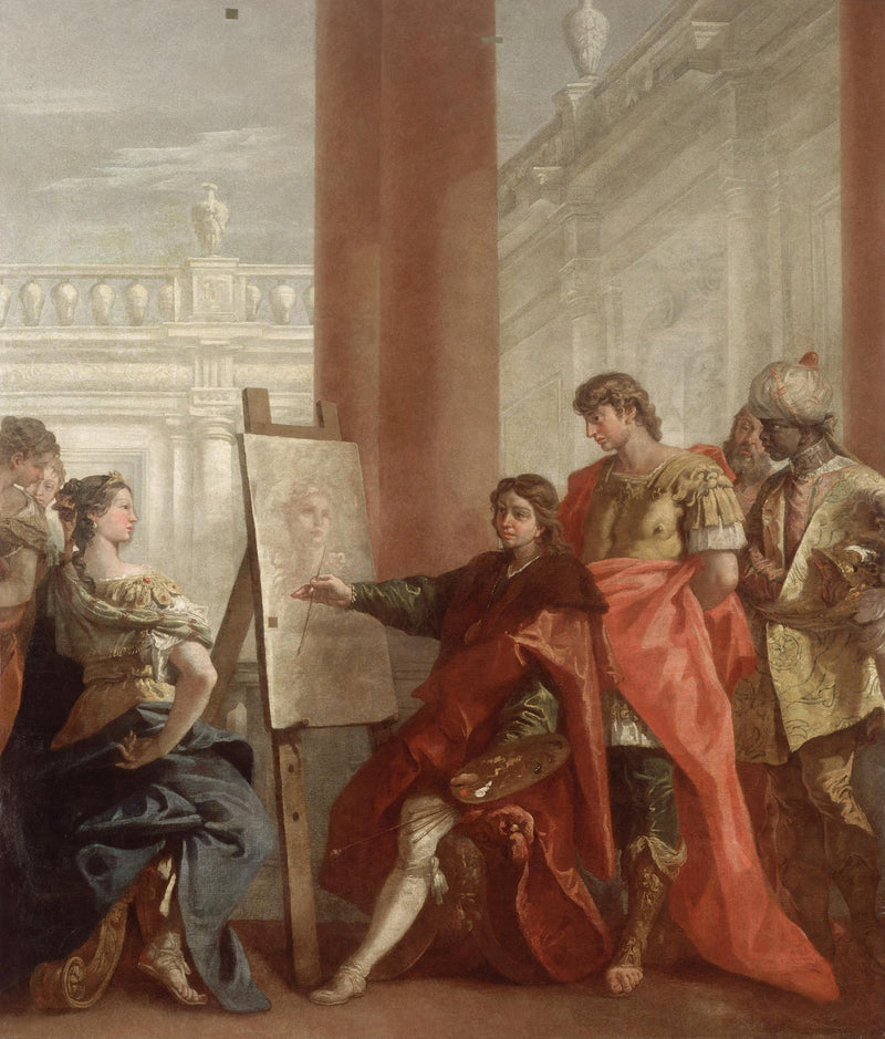 Apelles schildert Campaspa - Sebastiano Ricci