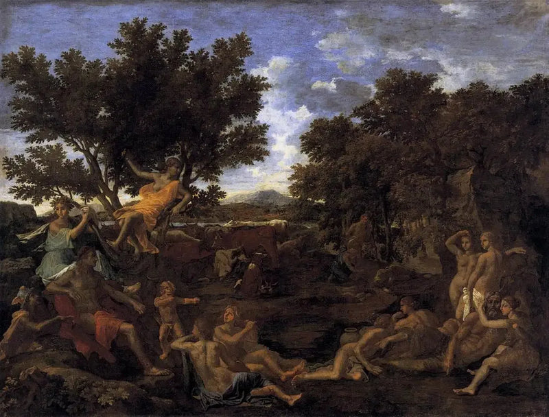 Apollon verliefd op Daphne - Nicolas Poussin
