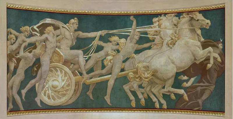 Apollo in zijn wagen met de uren - John Singer Sargent
