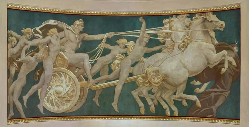 Apollo in zijn wagen met de uren - John Singer Sargent