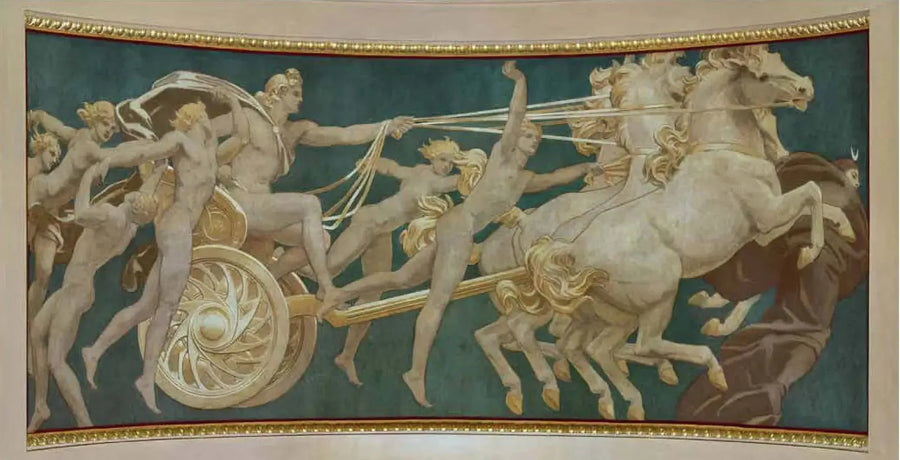 Apollo in zijn wagen met de uren - John Singer Sargent