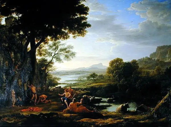 Apollon die Marsyas ontbindt - Claude Lorrain