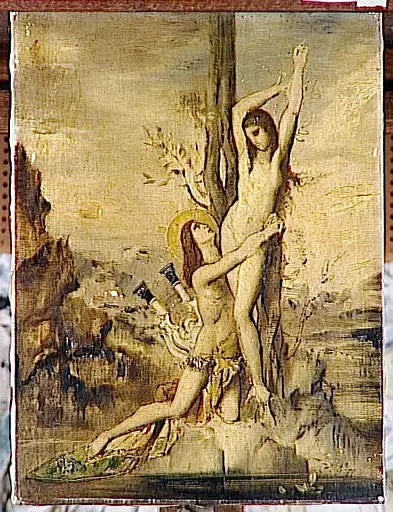 Apollon en Daphne - Gustave Moreau