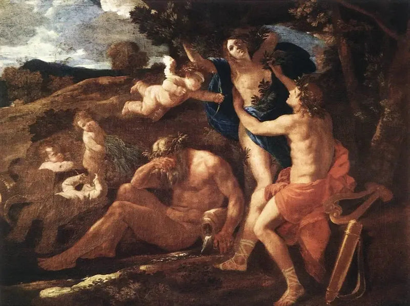 Apollon en Daphne - Nicolas Poussin