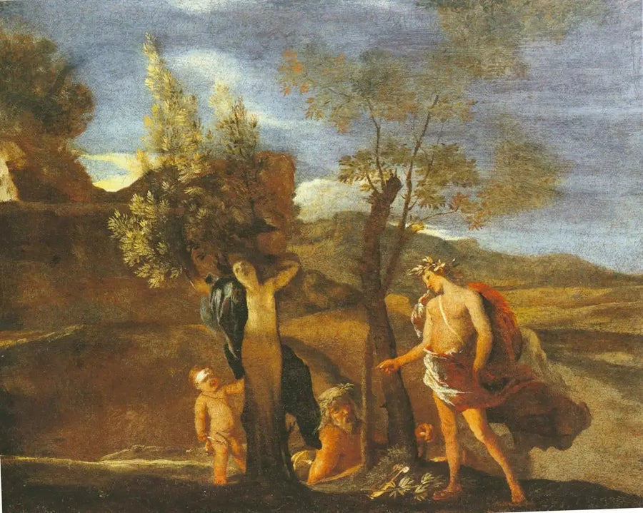 Apollon en Daphne - Nicolas Poussin