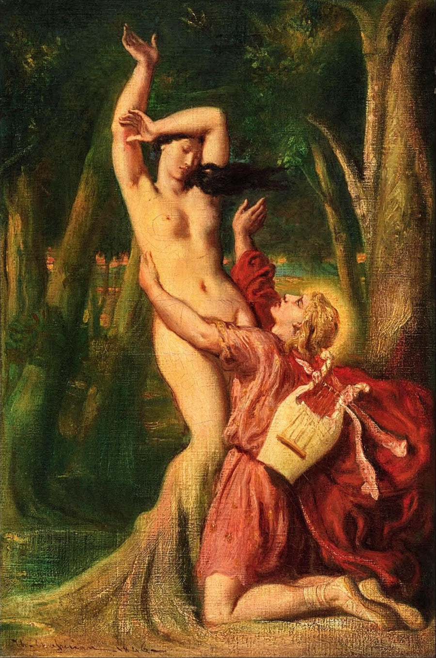 Apollon en Daphne - Théodore Chassériau