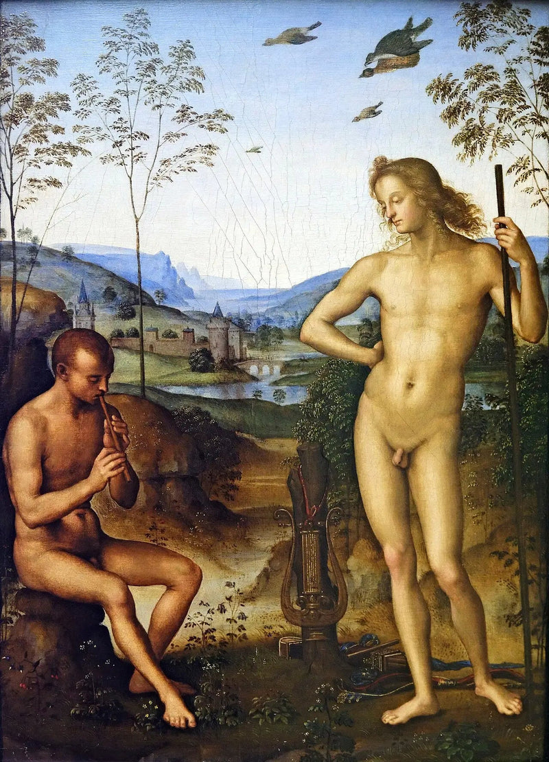 Apollon en Daphnis - Pietro Perugino