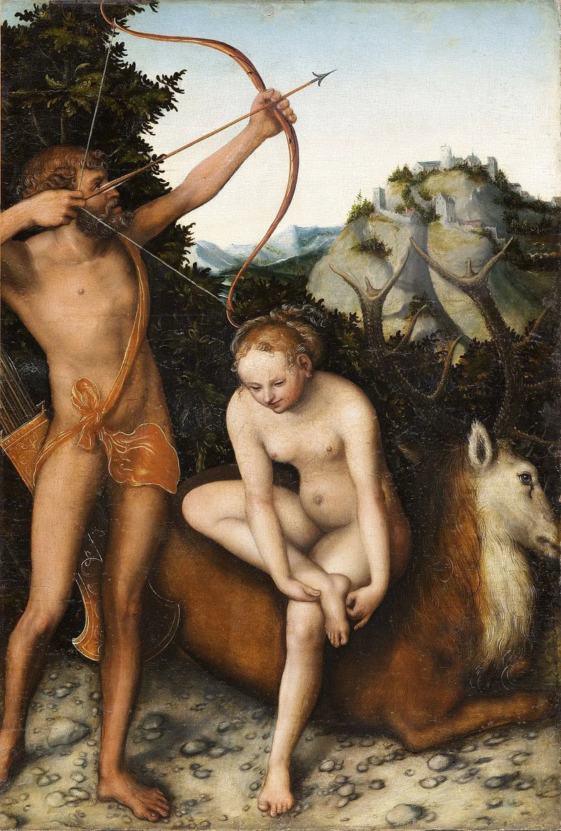 Apollon en Diana - Lucas Cranach de Oudere
