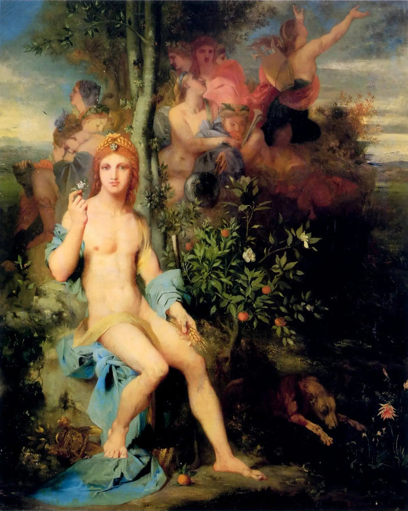Apollon en de Negen Muzen - Gustave Moreau