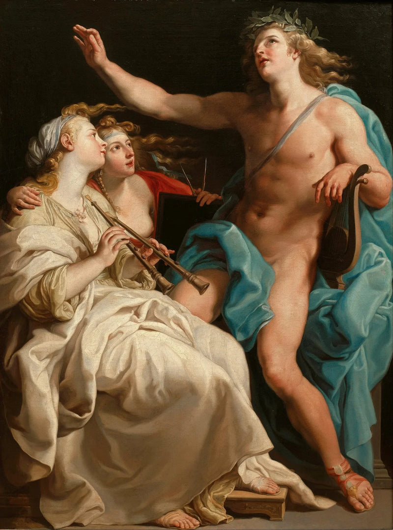 Apollon, Euterpe en Urania - Pompeo Batoni